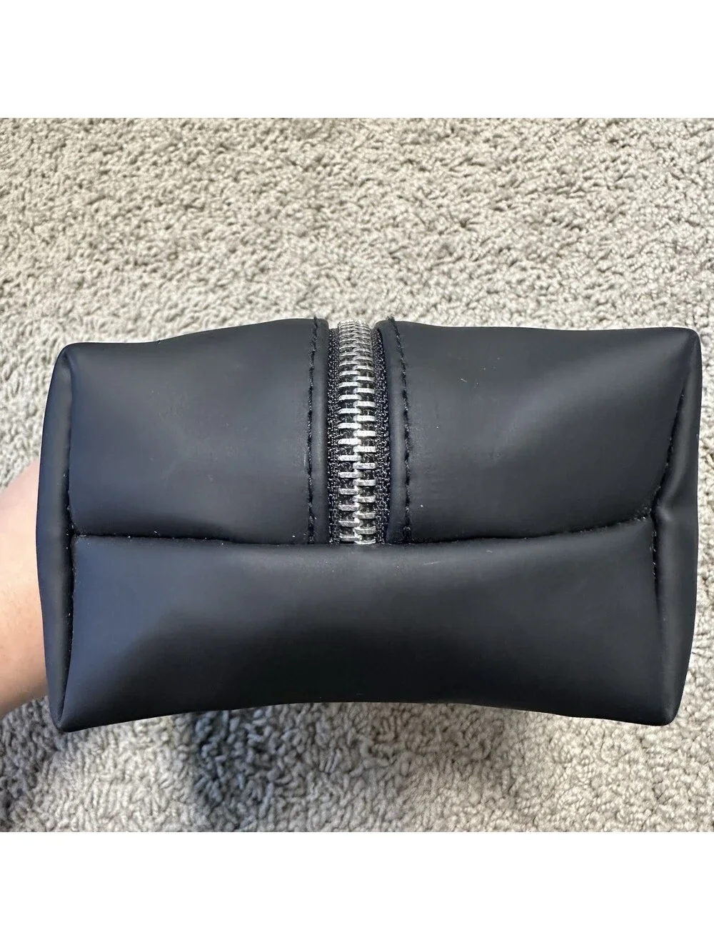 Yves Saint Laurent Parfums Small Black Cosmetic Toiletry Zip Pouch - Picture 5 of 10
